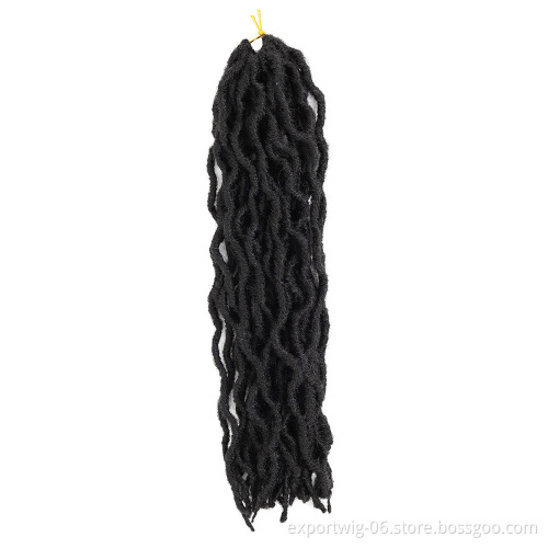 Wholesale Synthetic Hair Wavy Gypsy Locs Hot Selling Crochet Hair Extensions Curly Wave Gypsy Locs